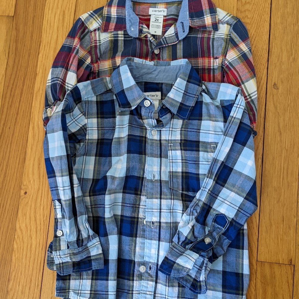 Carter's 2T button down shirts